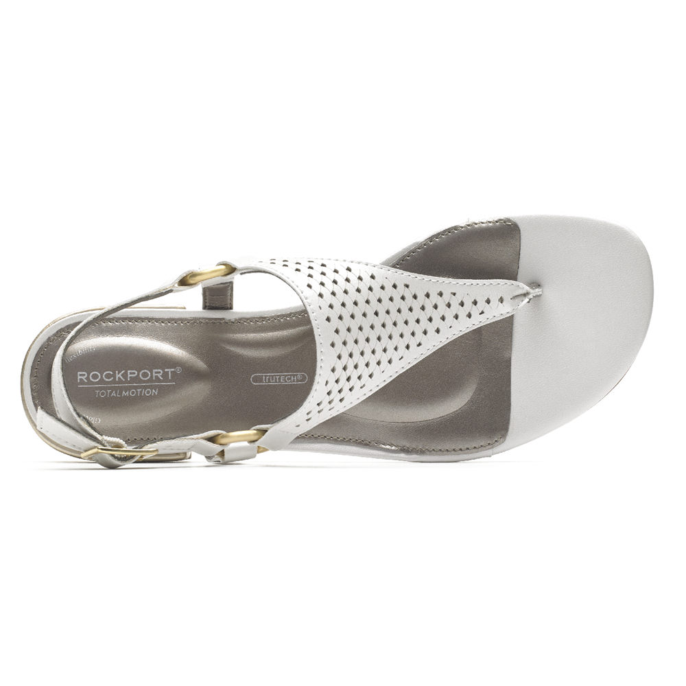 Sandálias Rockport Mulher Branco - Total Motion Zosia Thong - 12479KEOT